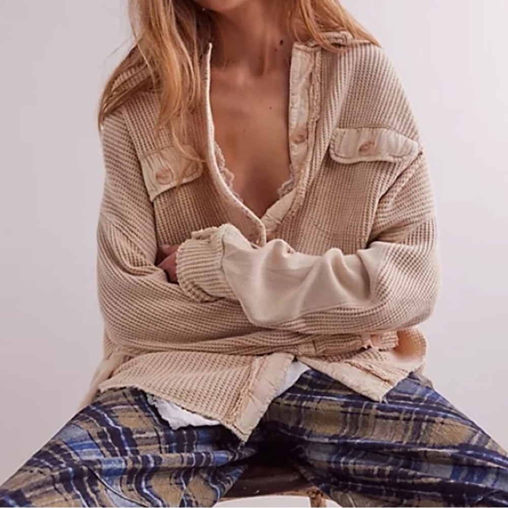 Free People One Scout Jacket Sand Size XL *sold out everywhere*
